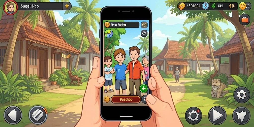 Tangkapan layar dari mini-game seru di ACEPARTY.