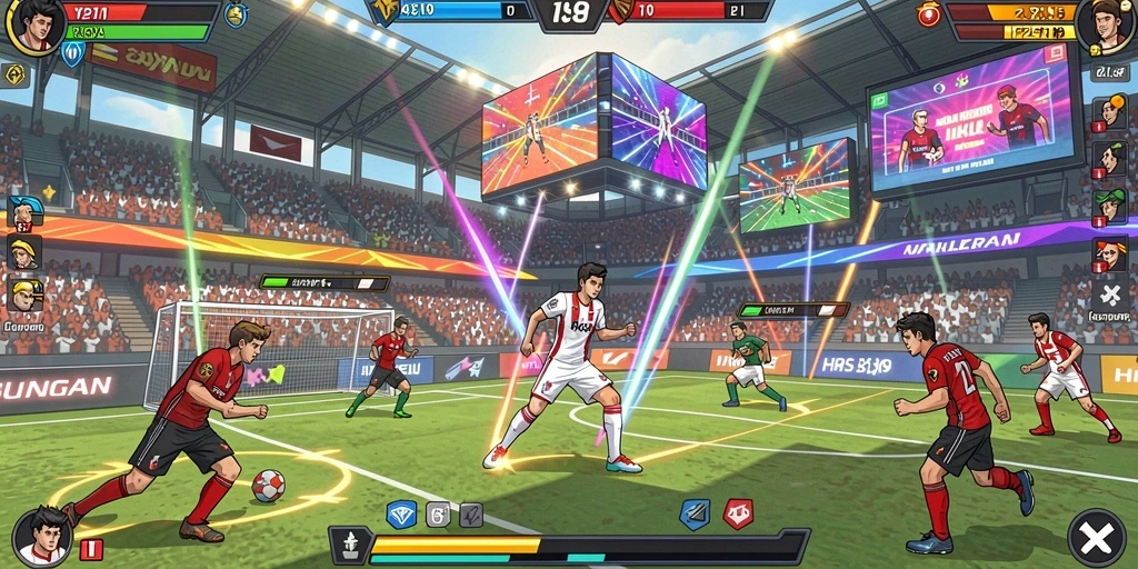 Screenshot menampilkan karakter utama menjelajahi pegunungan yang megah.