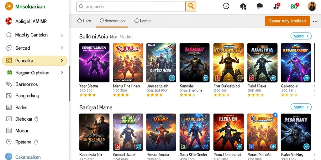 Tampilan antarmuka yang menarik dan modern.