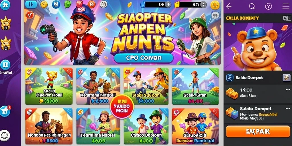 Tampilan menu utama yang sederhana dan intuitif.