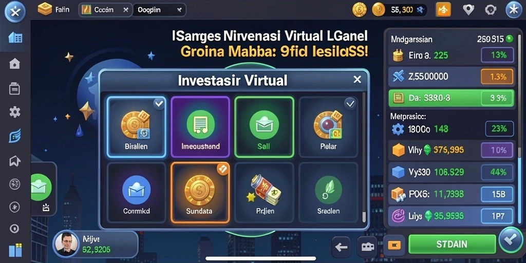 Tampilan awal game dengan karakter utama yang menarik.