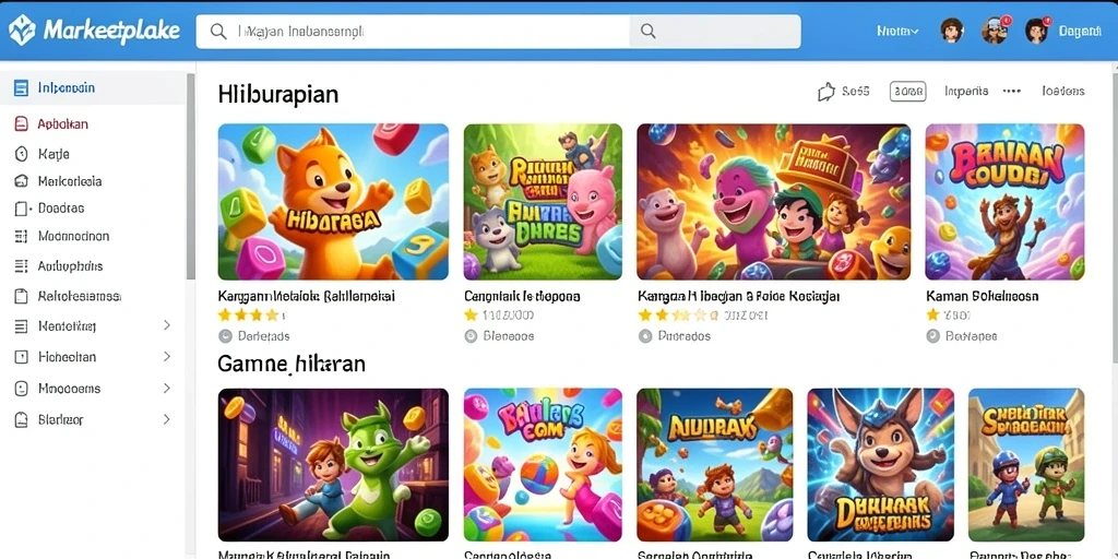 Tampilan antarmuka utama yang menarik.