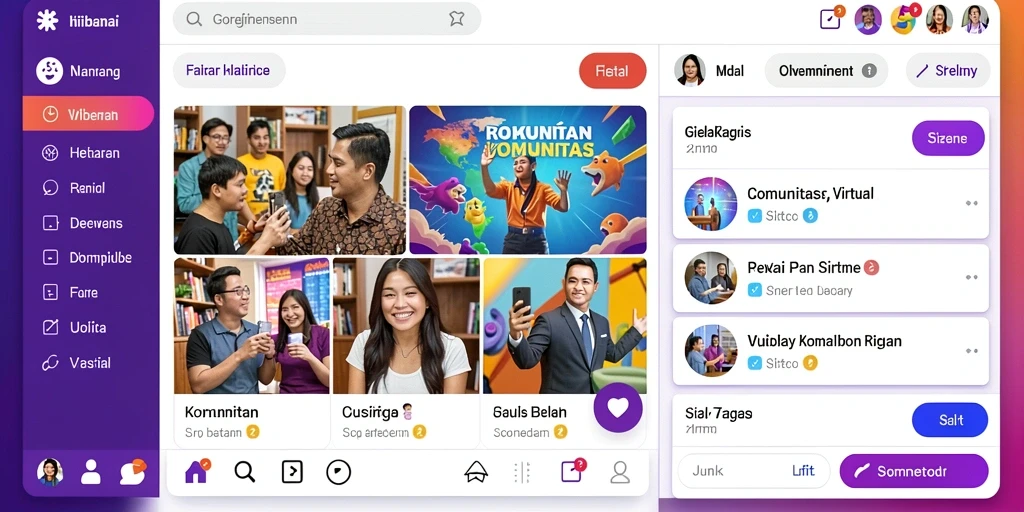 Tampilan awal yang menarik dan mudah dipahami.