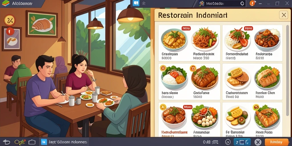 Tampilan menu utama yang menarik dan mudah dinavigasi.