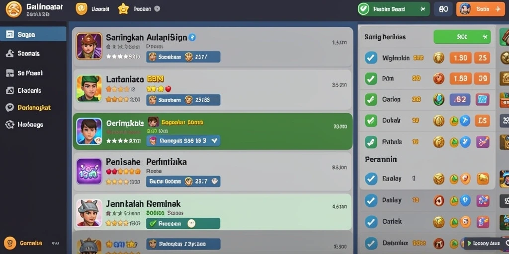 Tampilan antarmuka pengguna yang menarik.
