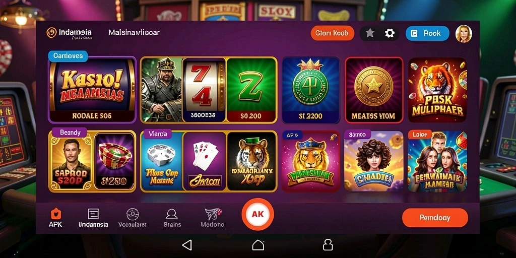 Tampilan slot dengan tema petualangan yang seru.