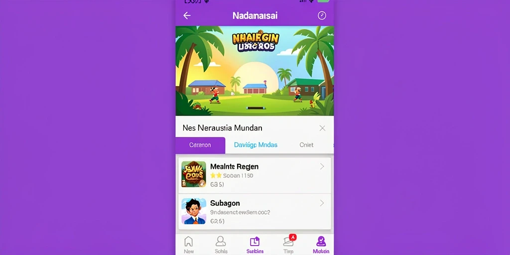 Tampilan menu utama yang intuitif dan menarik.