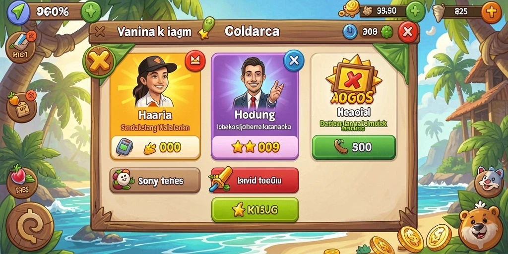 Tampilan awal permainan yang menarik dan informatif.