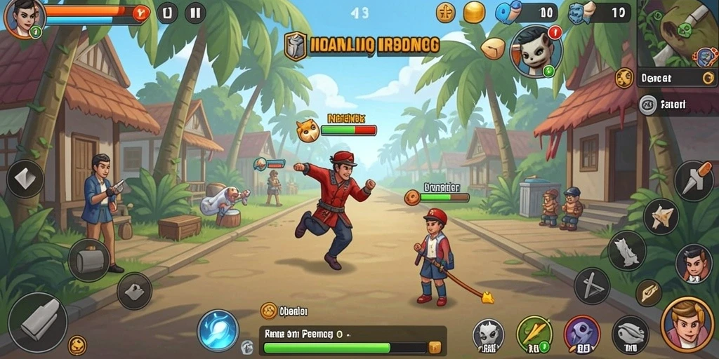 Tampilan utama game dengan menu yang intuitif.