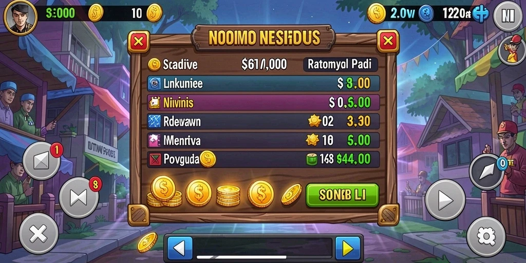Menampilkan tampilan menu utama yang menarik dan intuitif.